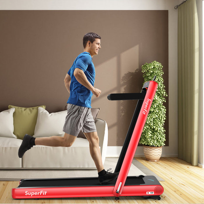 Superfit 4.75hp 2 In 1 Folding Treadmill W/remote App Control