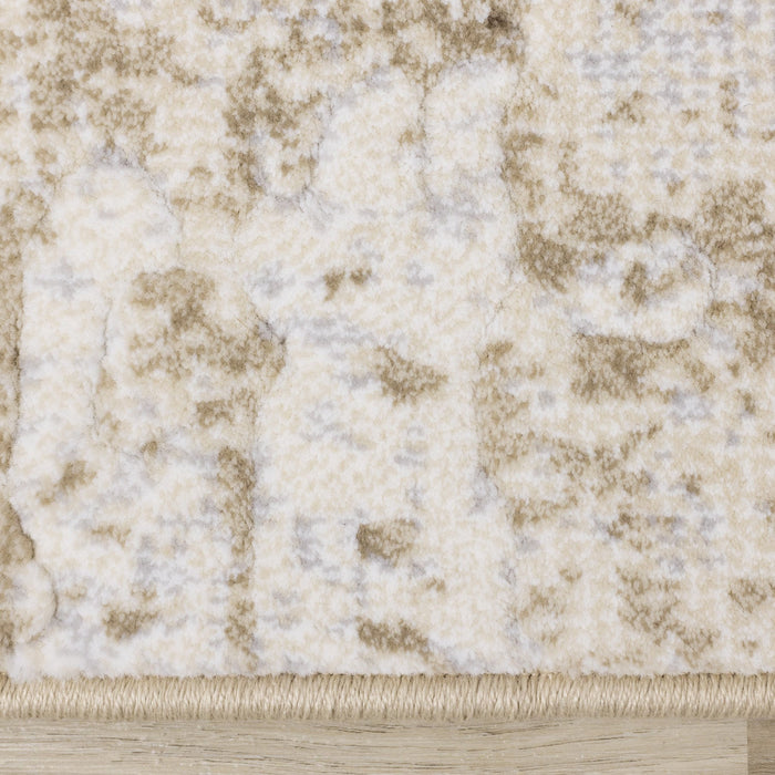 Isabelle Distressed Cream Area Rug - 5'3\" x 7'7\"