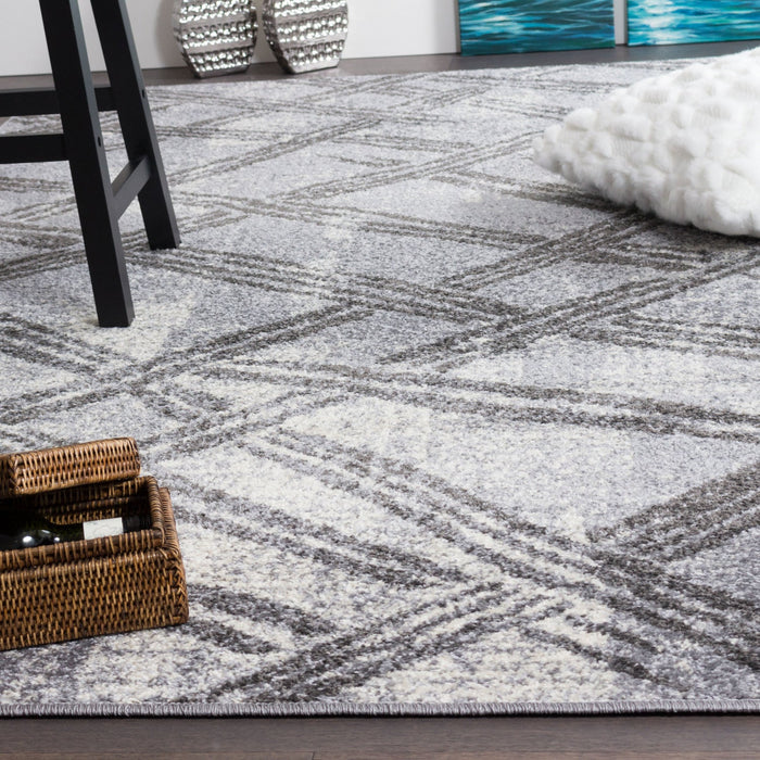 Saveh Brk Lat Grey 3x5 Area Rug
