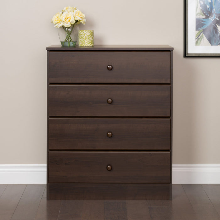 Astrid 4-Drawer Dresser - Espresso