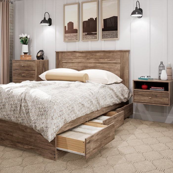 Queen Flat Panel Headboard - Drifted Grey