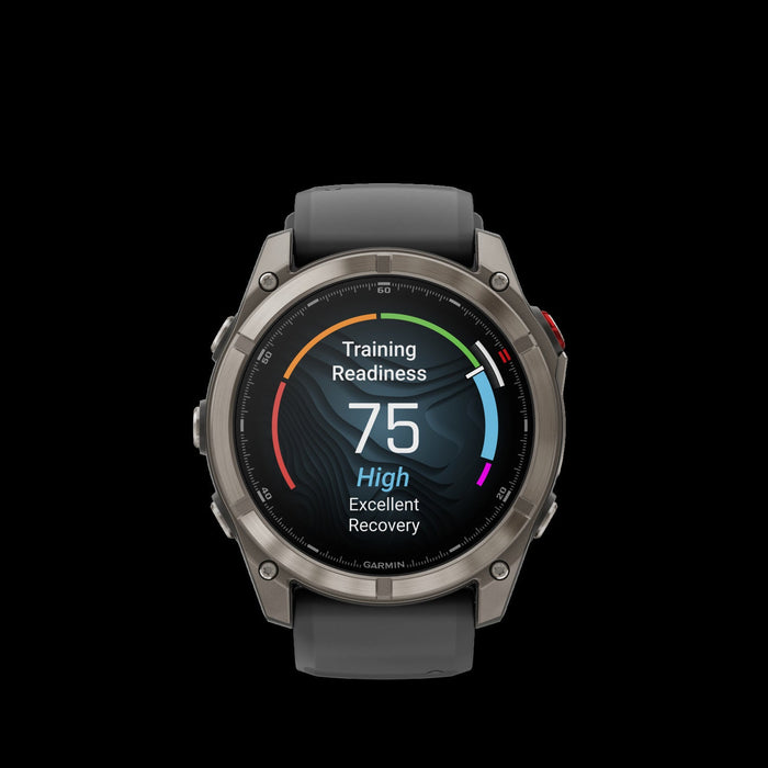 Garmin Fenix 8 Pro 51mm Graphite Premium Smartwatch - Performance Wearable, Sapphire Lens Durability, Weather Forecasts LTE, Location Check-Ins, Triathlon Profiles