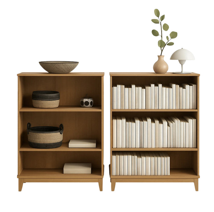 Modulr 2 Adjustable Shelves Bookcase - Natural Oak 