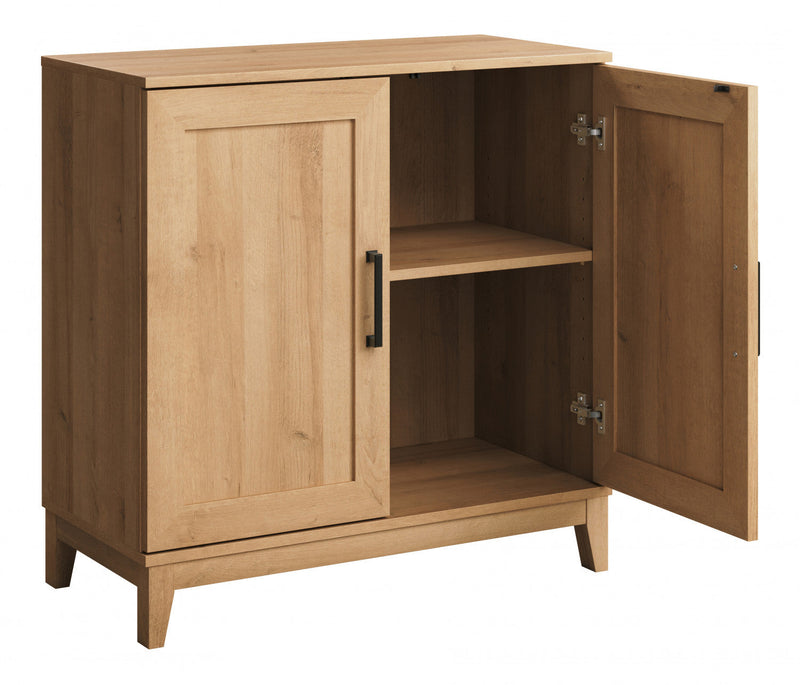 Modulr 1 Adjustable Shelf Accent Cabinet - Natural Oak 