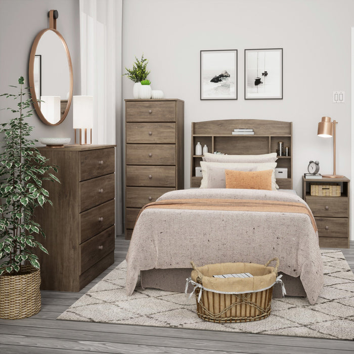 Astrid 6-Drawer Tall Chest - Drifted Grey