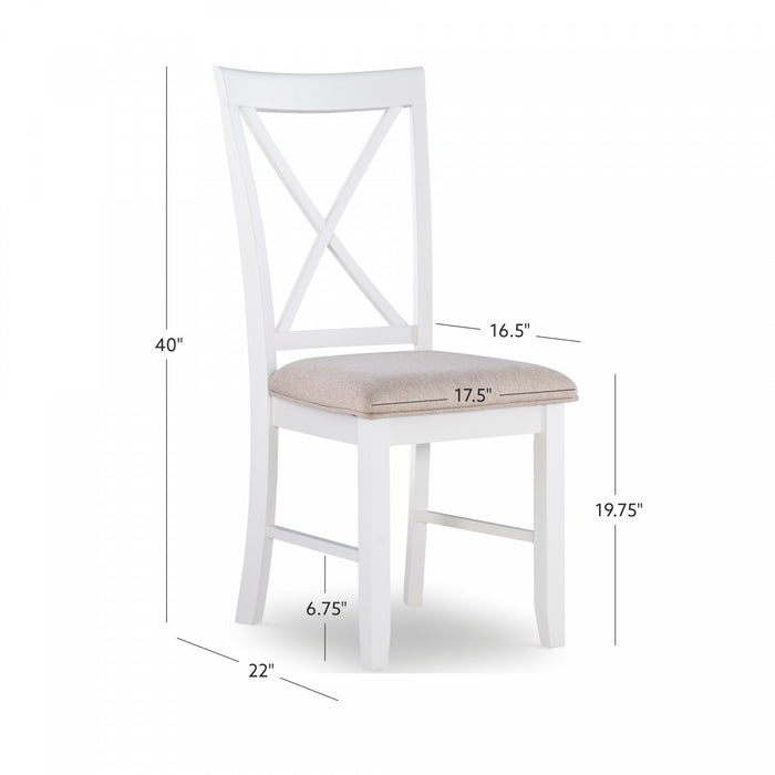 Jane Fabric Brown Dining Chair - Set of 2