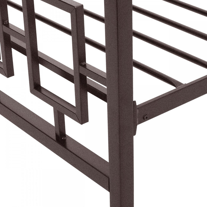 Henry Metal Bed Frame With Vintage Headboard,king Size,copper King Bed 