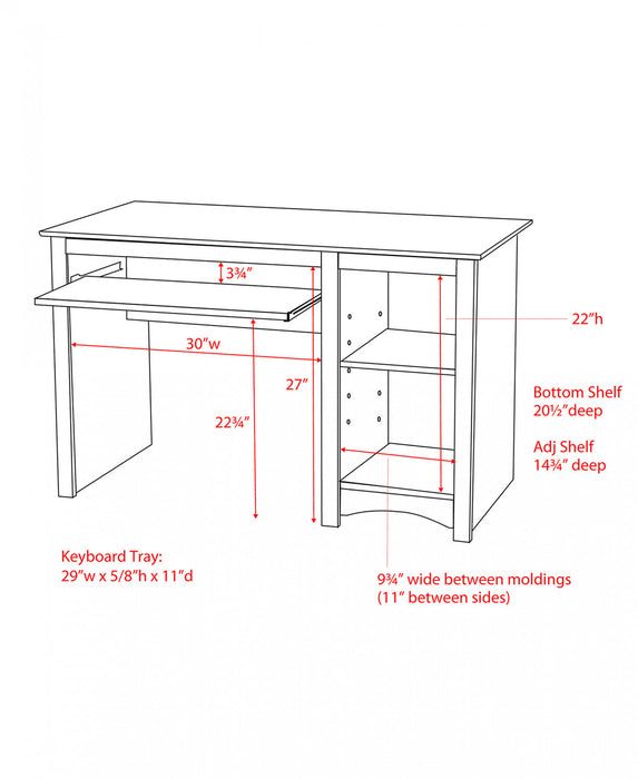 Computer Desk - Black