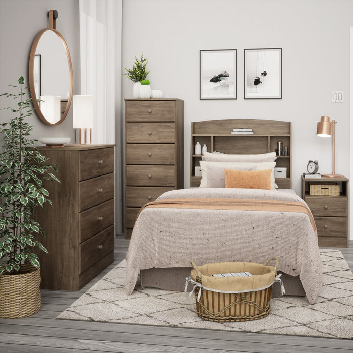 Astrid 4-Drawer Dresser - Drifted Grey