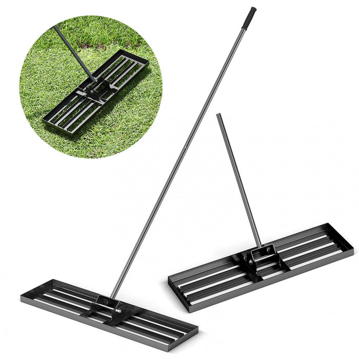 Costway Lawn Leveling Rake 36" X 10" Heavy Duty Level Lawn Tool For Garden Backyard/lawn Black