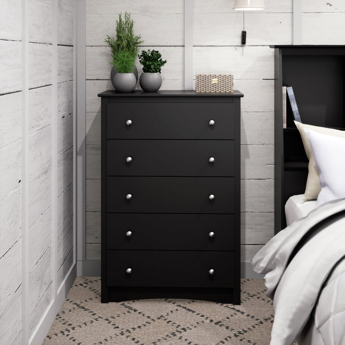 Sonoma 5-Drawer Chest - Black
