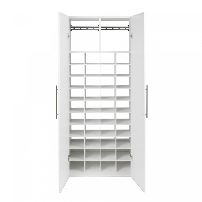 Hangups 40-shoe Cubby Storage Cabinet - White 