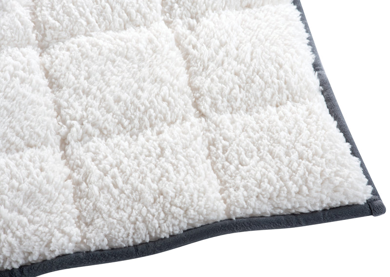 Weighted Sherpa Throw - Grey