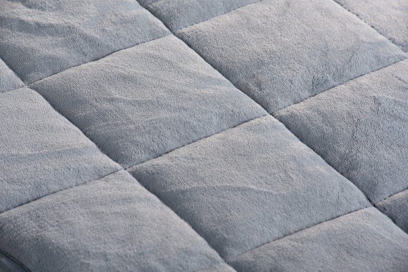 Weighted Sherpa Throw - Grey
