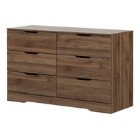 Holland 6-Drawer Dresser - Natural Walnut 