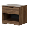 Holland 1-Drawer Nightstand - Natural Walnut 