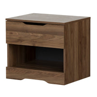 Holland 1-Drawer Nightstand - Natural Walnut 