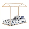 Sweedi Twin House Bed - Natural Wood 