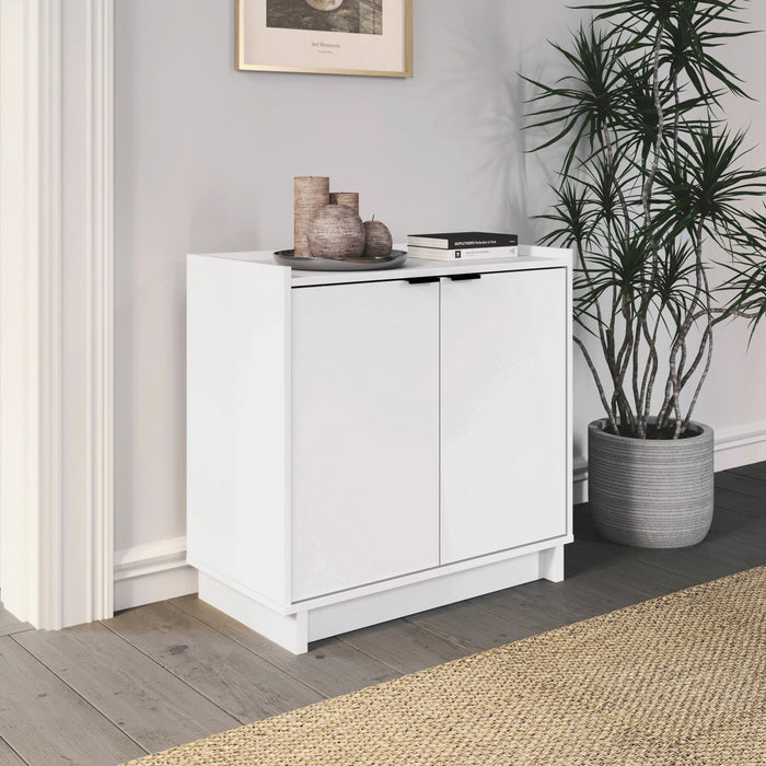 Prepac Simply Modern 2-Door Console Buffet - White