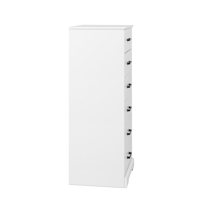 Prepac Rustic Ridge 23.75\" 6-Drawer Chest - White