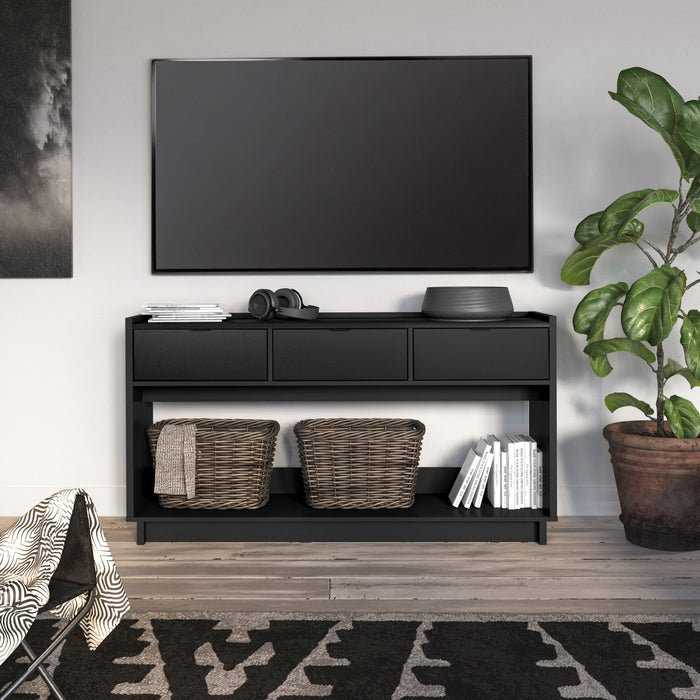 Prepac Simply Modern Buffet Console - Black