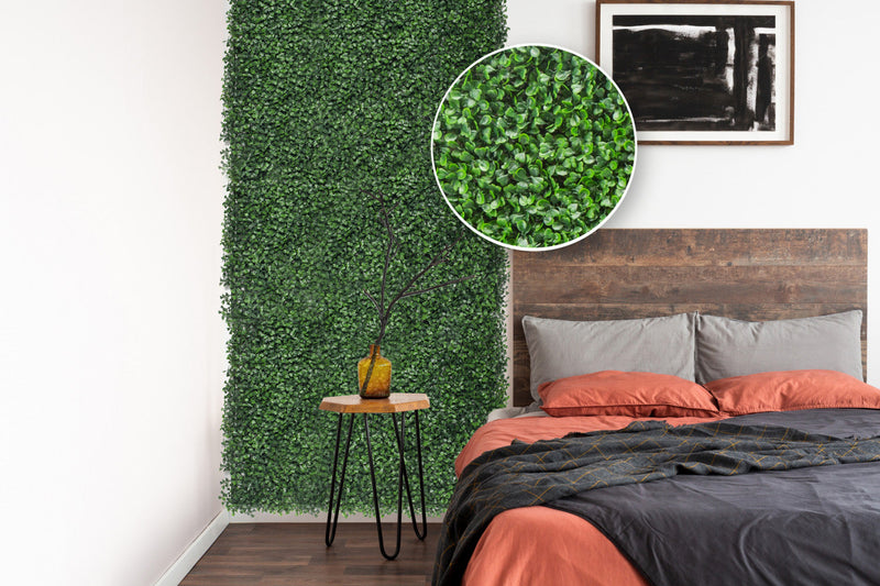 Artificial Boxwood 20\"x 20\" Foliage Panel 4 Pieces 
