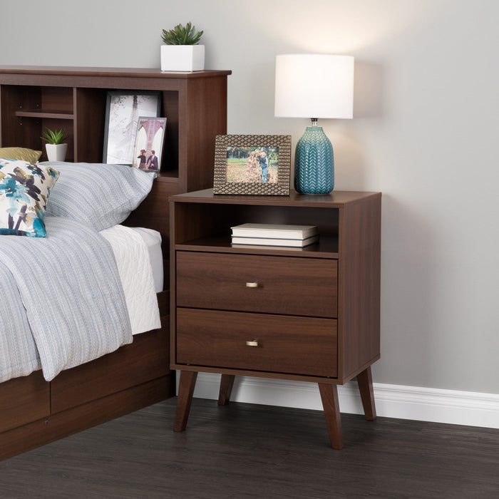 Milo 2-Drawer Tall Nightstand - Cherry