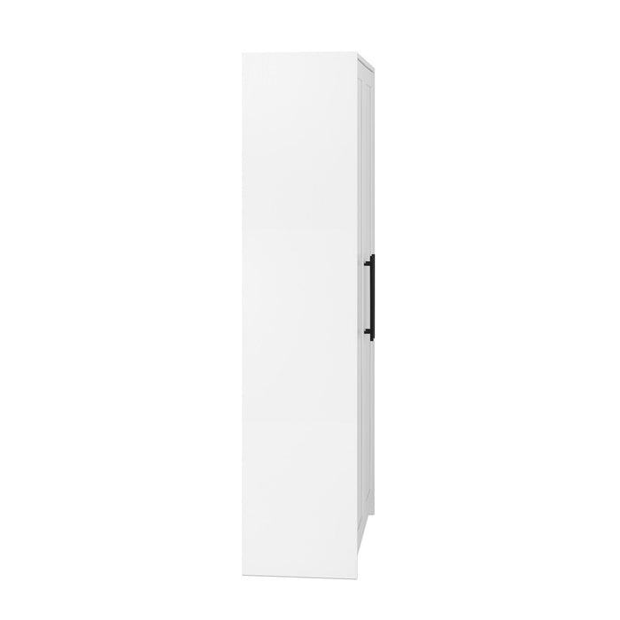 Elite Premium Home Accent Storage Cabinet with 5 Shelves - White