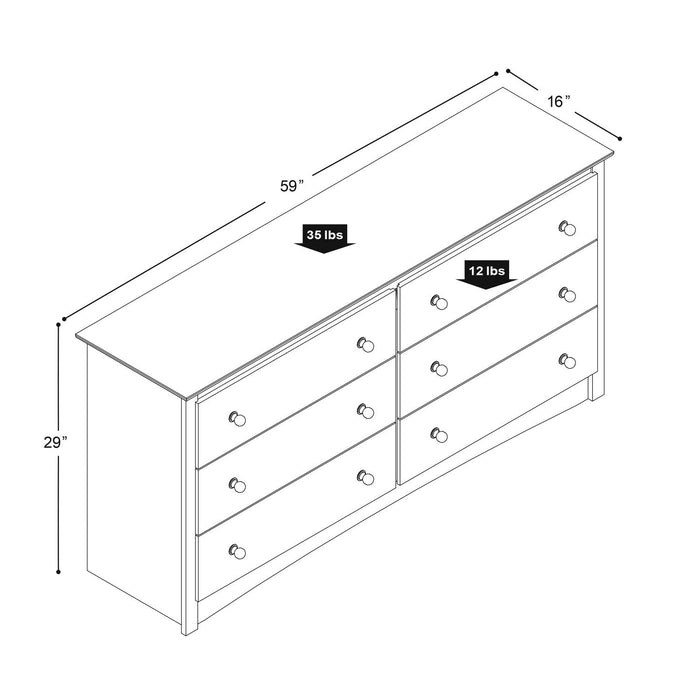 Fremont 6-Drawer Dresser - Espresso