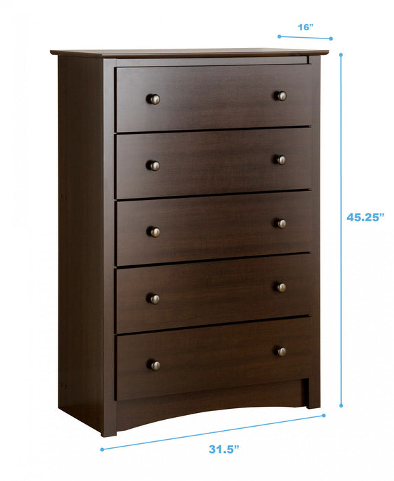 Sonoma 5-Drawer Chest - Espresso