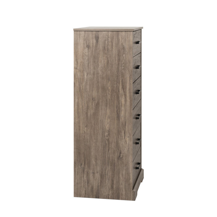 Prepac Rustic Ridge  23.75\" 6-Drawer Chest - Brown