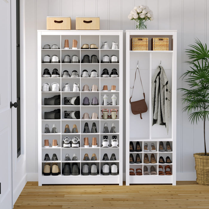Prepac 40 Pair Shoe Storage Rack - White