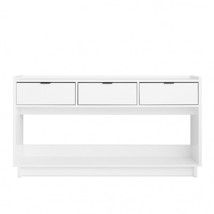 Prepac Simply Modern Buffet Console with 3 Drawers - Black
