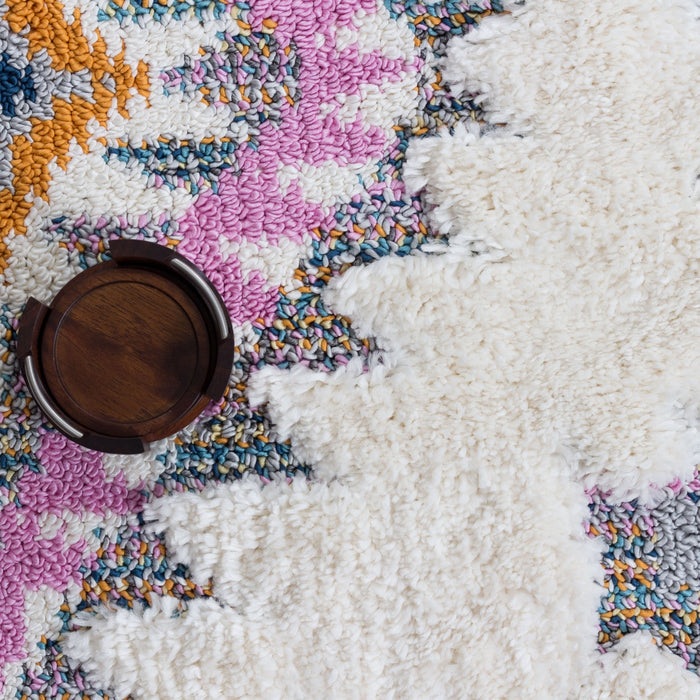 Lola Diamond Shag Area Rug - 2'7\" x 8'