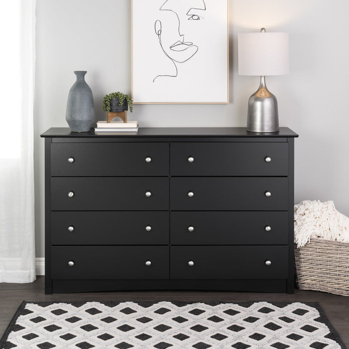 Sonoma 8-Drawer Dresser - Black