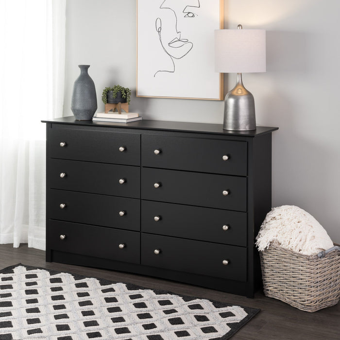 Sonoma 8-Drawer Dresser - Black