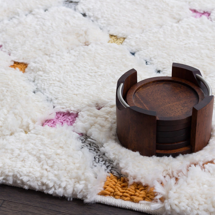 Lola Lattice Shag Area Rug - 2'7\" x 8'