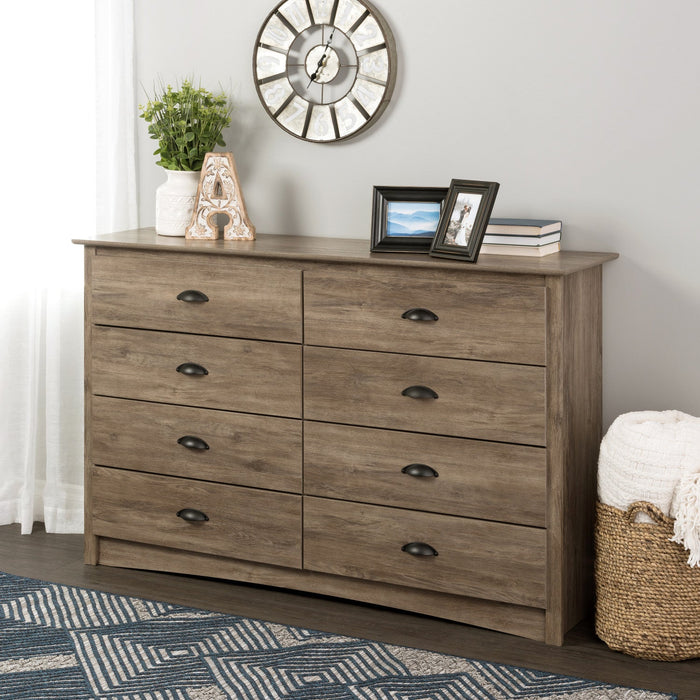 Salt Spring 8-Drawer Dresser - Drifted Grey