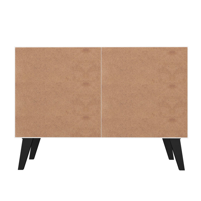 Manhattan Comfort Mid-Century Modern Amsterdam 3-Shelf Accent Cabinet – Multi-Colour