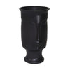 Ceramic 11\" Face Vase with Base - Black