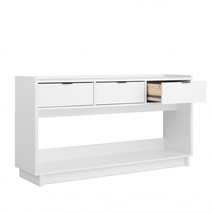 Prepac Simply Modern Buffet Console with 3 Drawers - Black