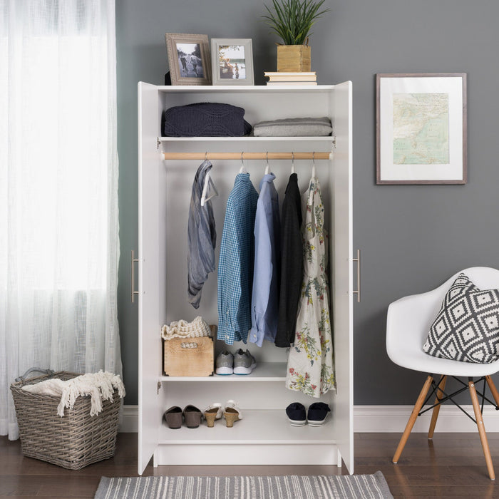Elite 32\" Wardrobe Cabinet - White
