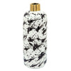 15\" Vase with Gold Neck - Black and White 