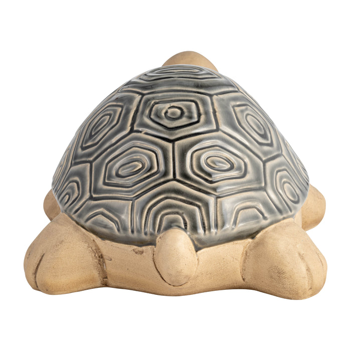 Ceramic 13\" Tortoise - Grey