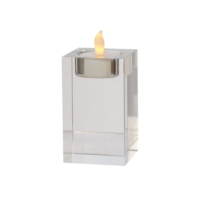 Glass 4\" Candle Holder
