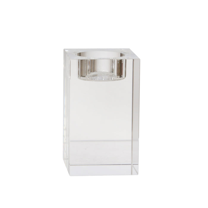 Glass 4\" Candle Holder
