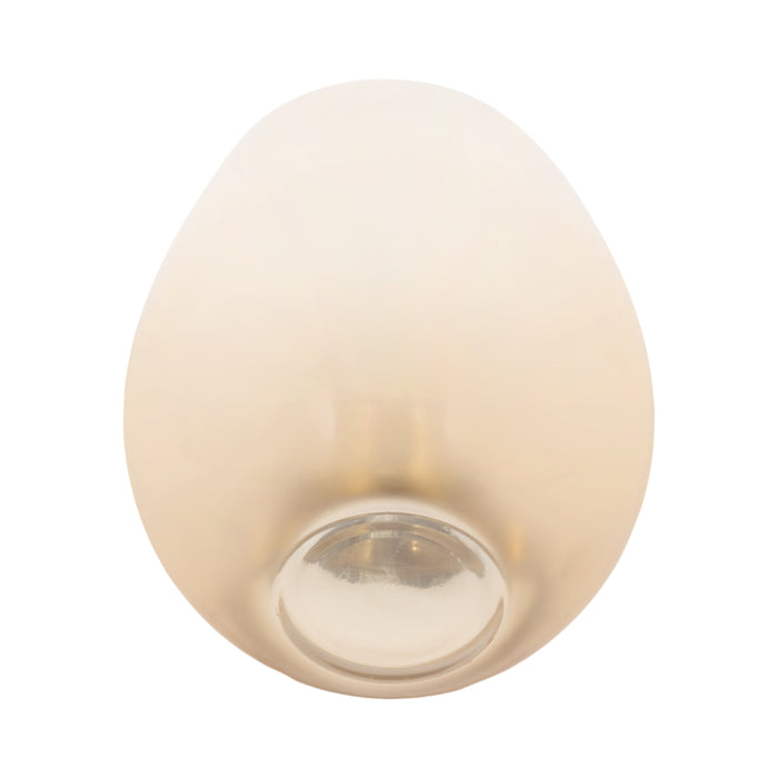 Glass 8\" Metallic Vase - Gold
