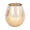 Glass 8\" Metallic Vase - Gold