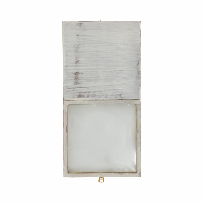Wood 8\" x 8\" Tic Tac Toe - White 