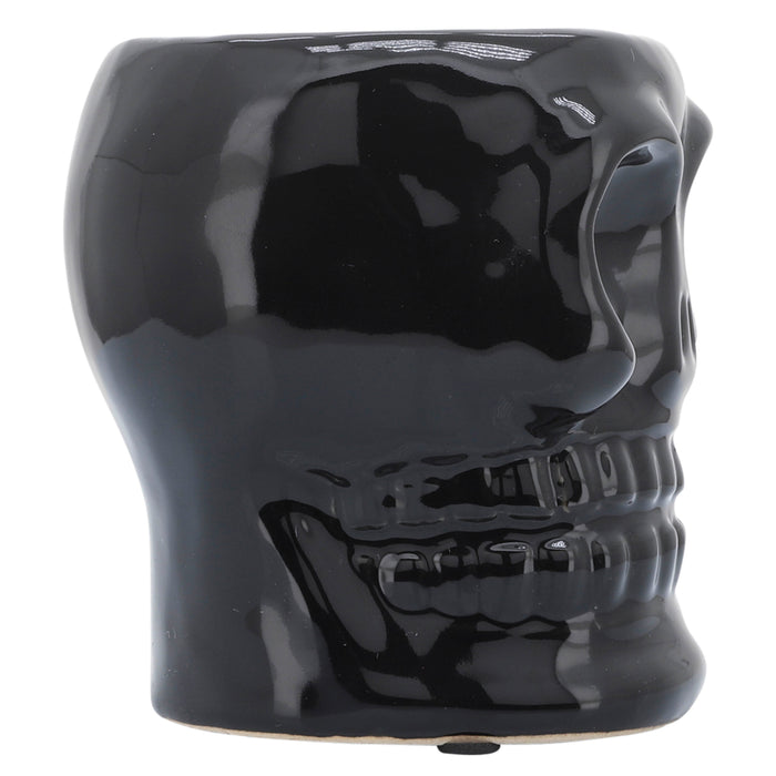 Ceramic 5\" Skull Vase - Black